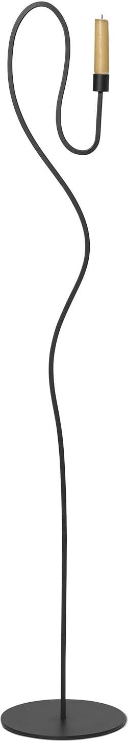 Świecznik na klasyczną świecę Valse 113,7 cm czarny