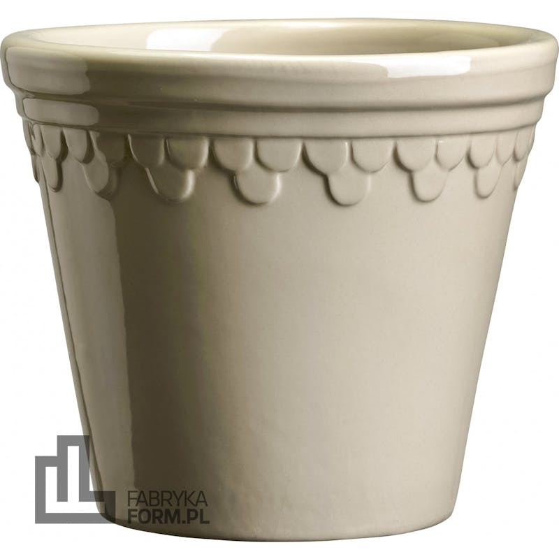 Doniczka Københavner 16 cm piaskowa szkliwiona