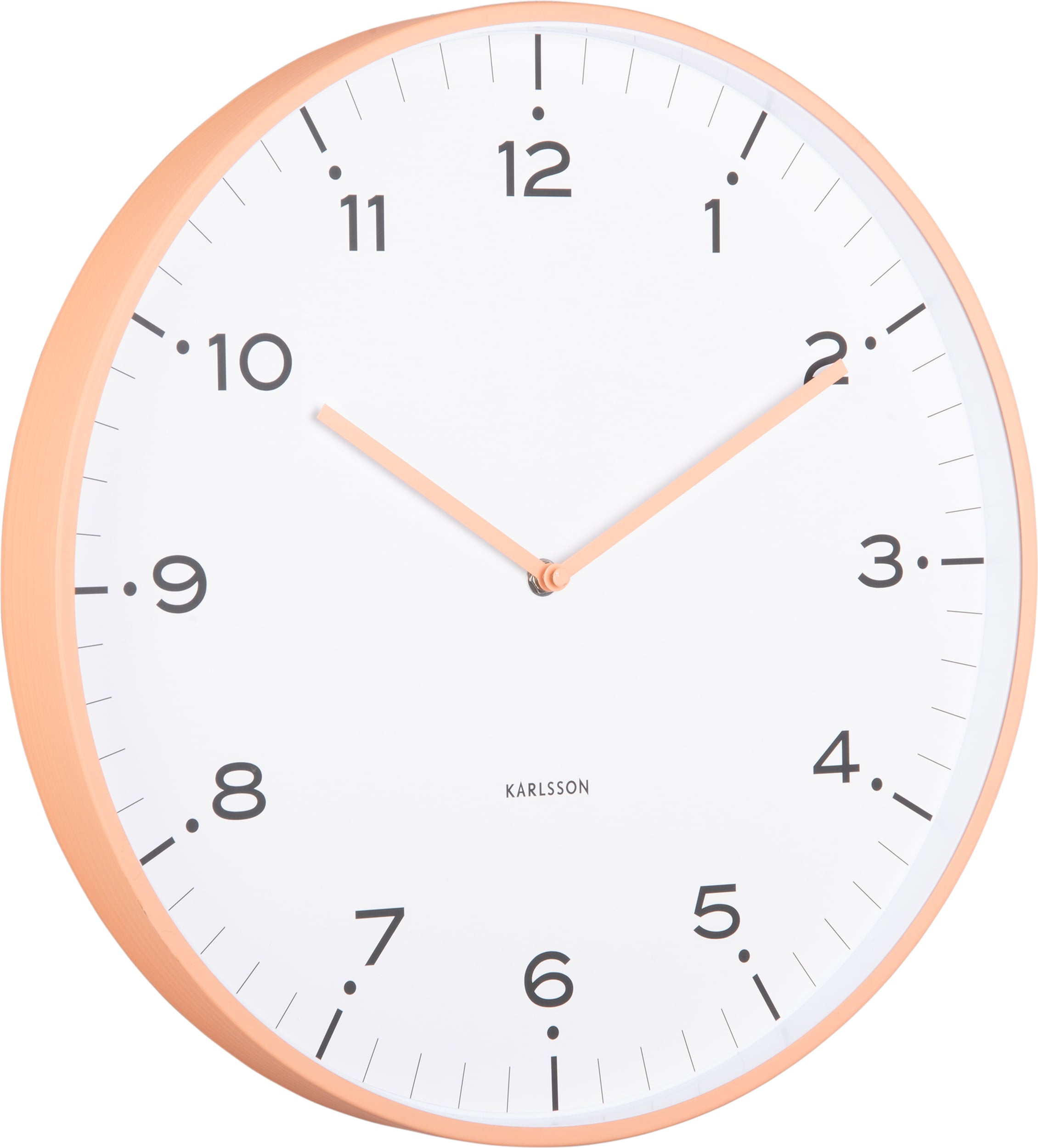 Zegar ścienny Circus Rings brzoskwiniowy