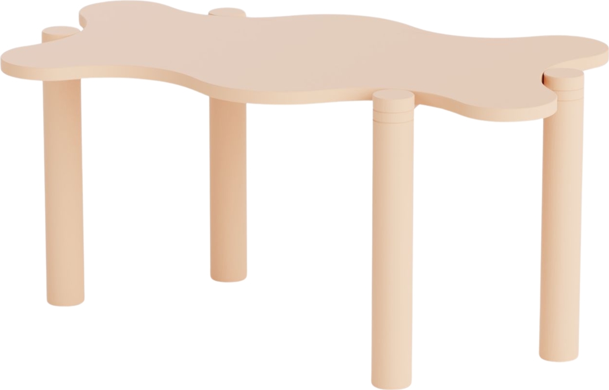 Stolik Savia M jasny pastelowy pomarańcz