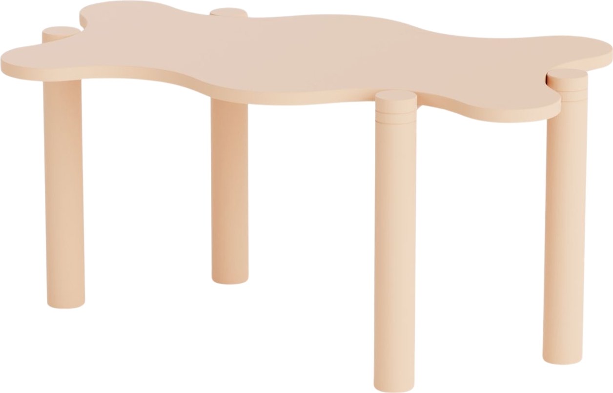 Stolik Savia M jasny pastelowy pomarańcz