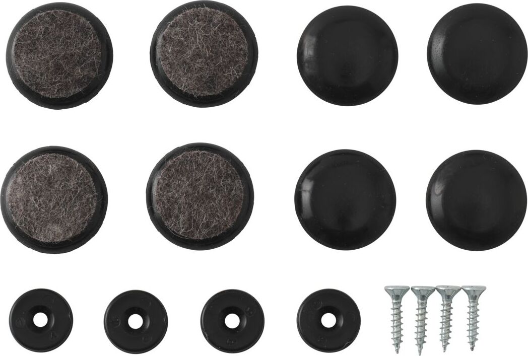 Podkładki pod nóżki krzesła Nerd Workshop czarne 16 el.