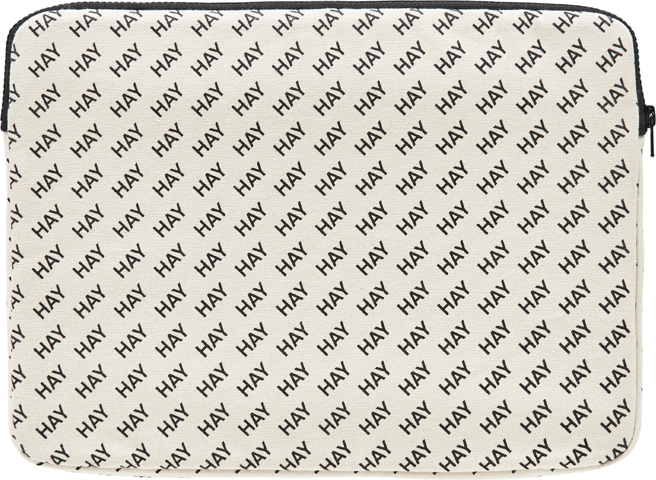 Etui na laptop Hay Logo beżowo-czarne