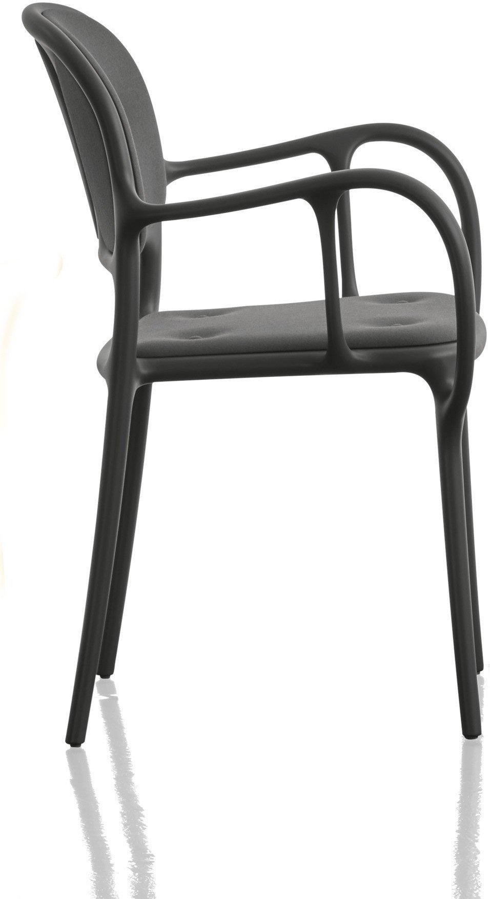 Krzesło Mila tapicerowane czarne