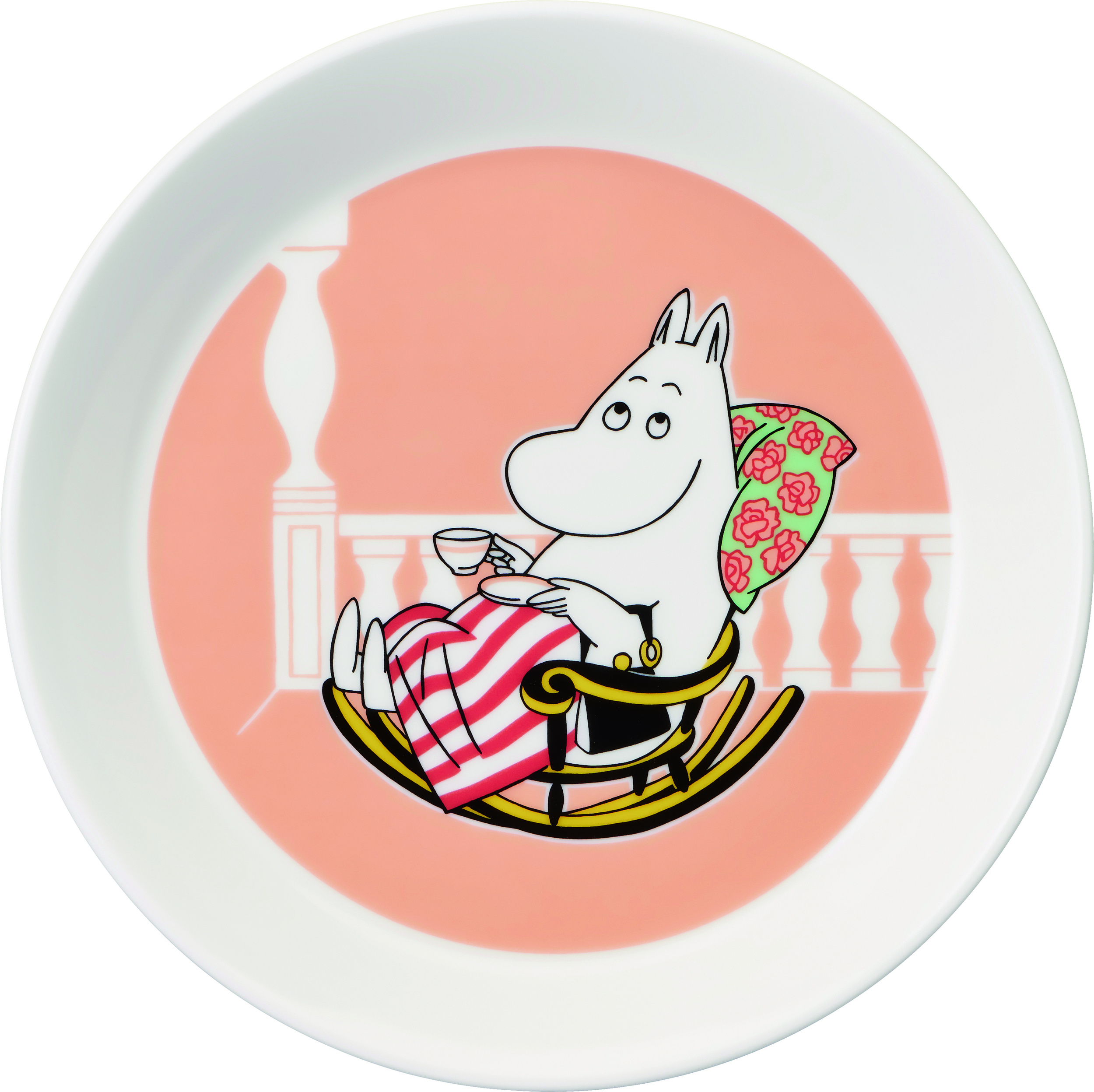 Talerz Arabia Finland Muminki Mama Muminka 19 cm morelowy