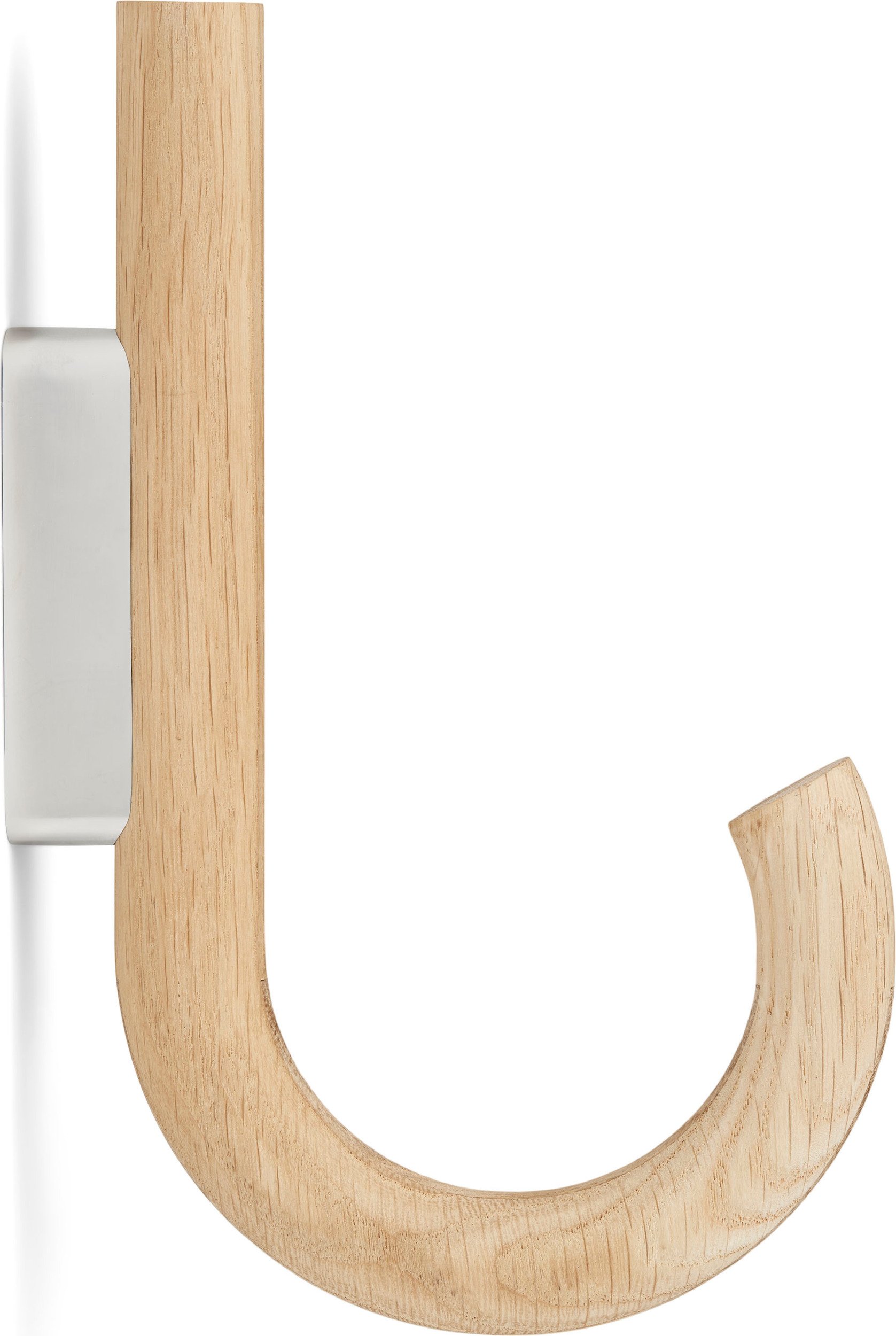 Haczyk ścienny Gejst 19 cm chrom jasny dąb