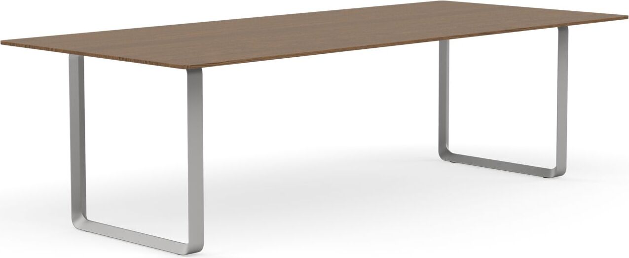 Stół Muuto 255 x 108 cm ciemny dąb nogi szare