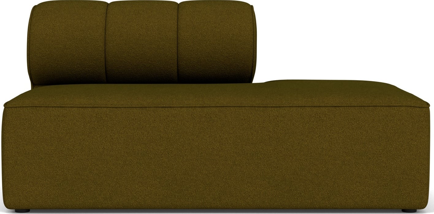 Zakończenie prawostronne sofy modułowej Eave Seamline 86 x 142 cm ciemnozielone