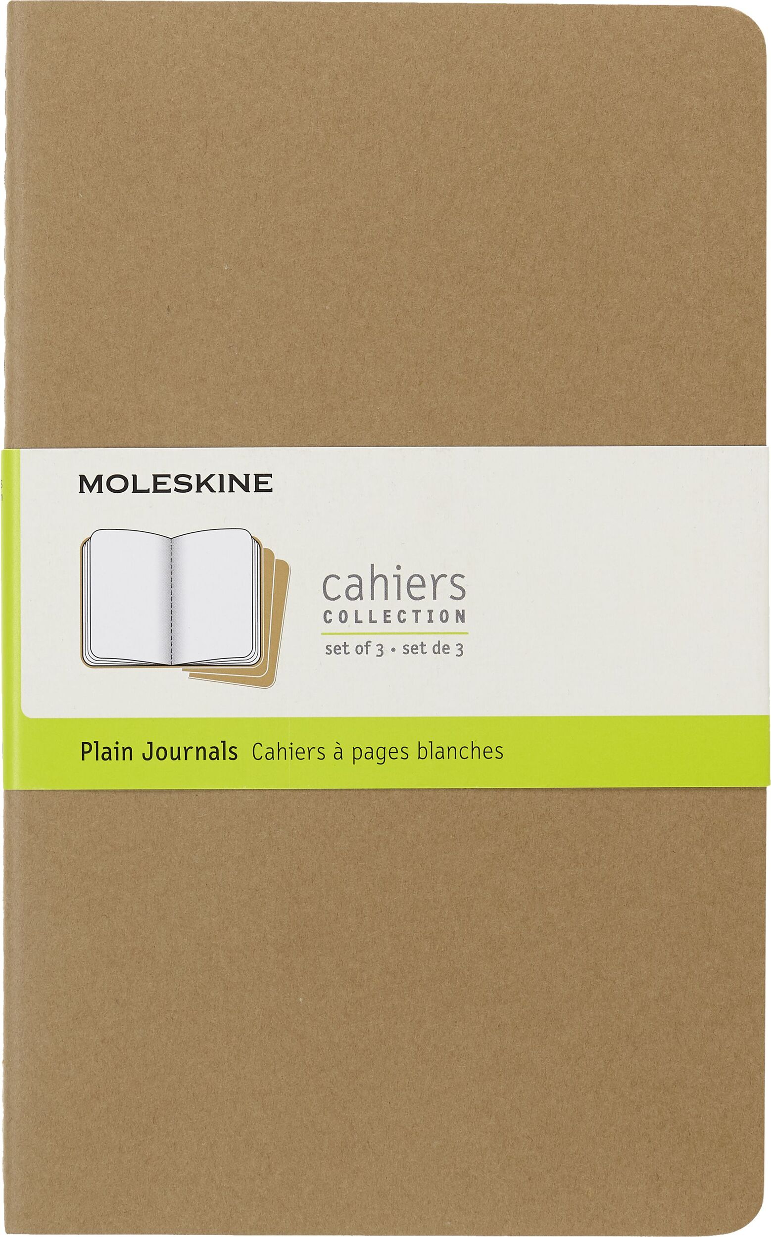 Zeszyty gładkie Moleskine Cahier Journals L piaskowe 3 szt.