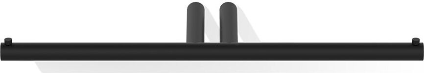 Wieszak na papier toaletowy Mikado czarny mat podwójny