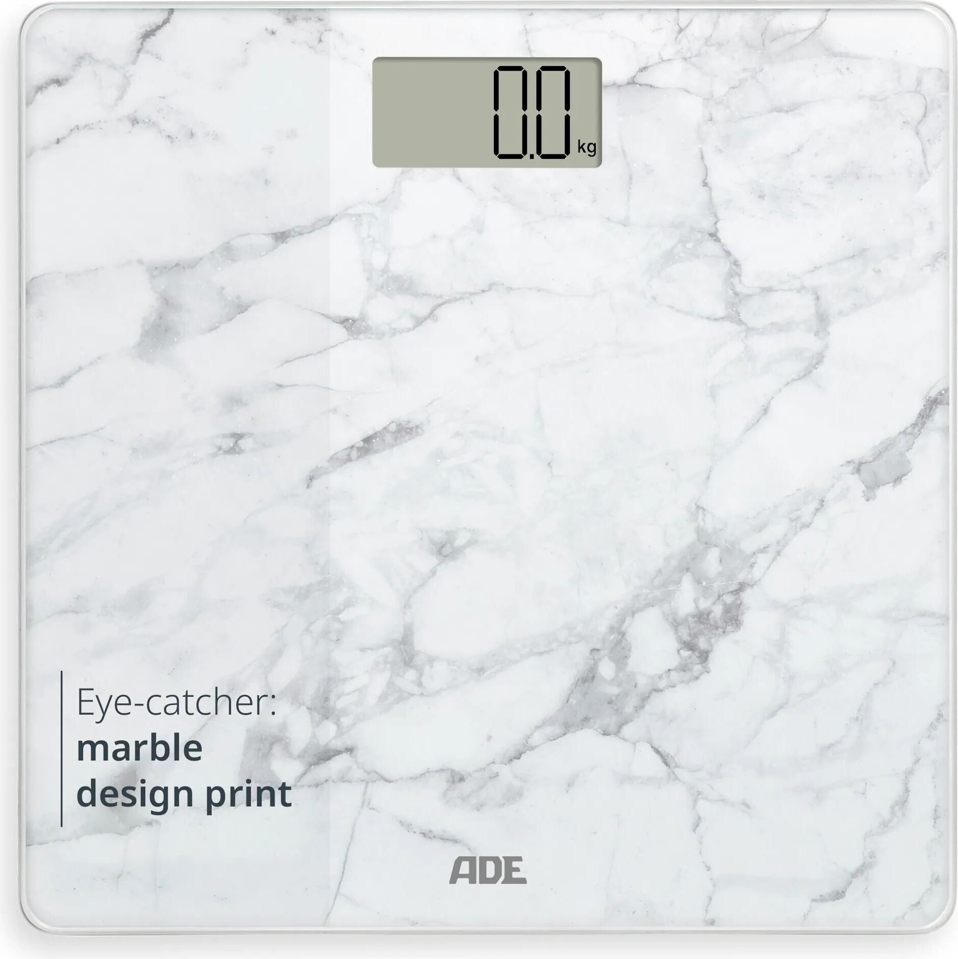 Waga łazienkowa Amina biały marmur