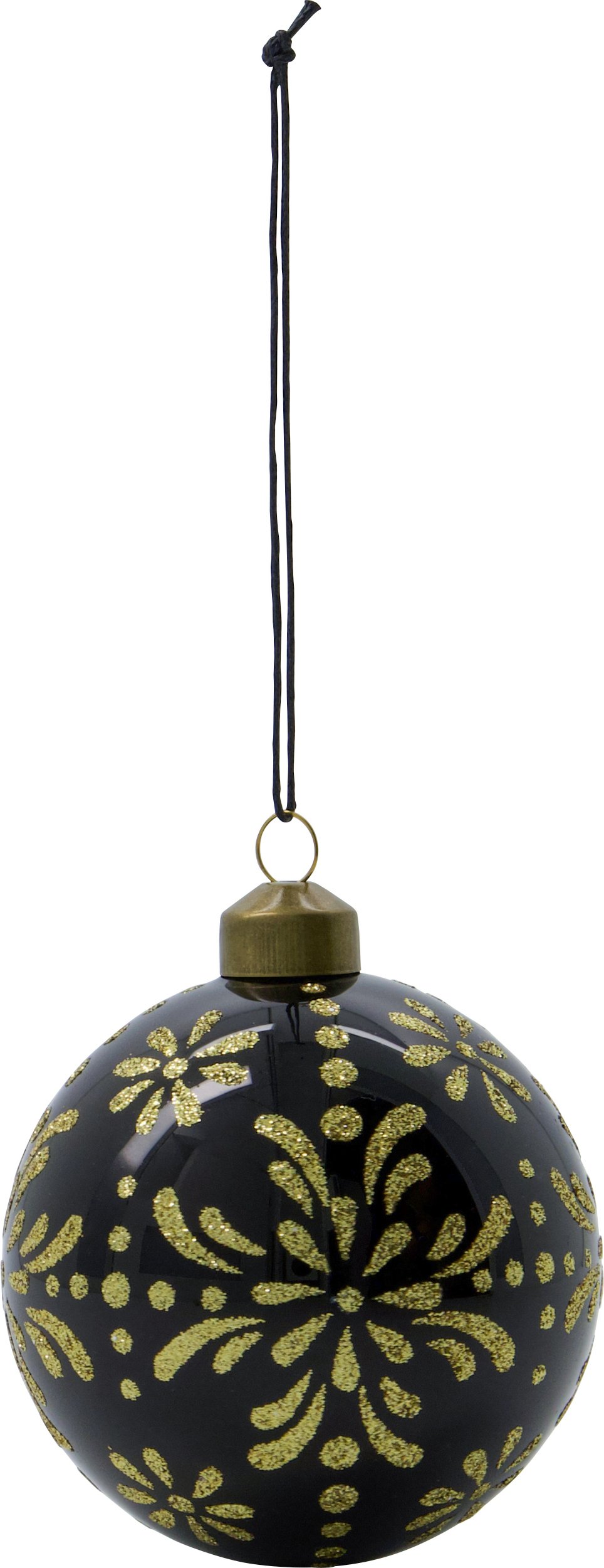 Bombki Mente czarne 4 szt.