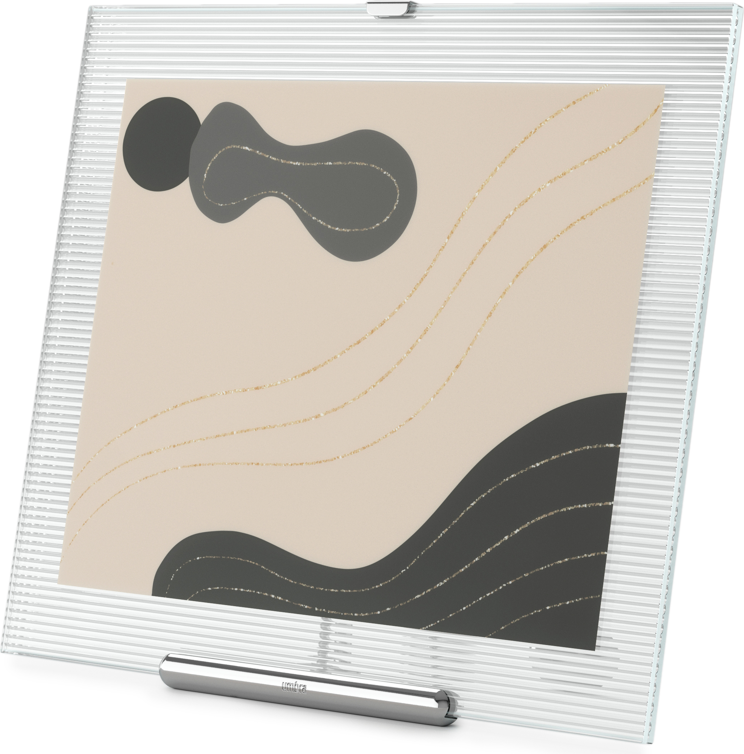 Ramka na zdjęcia Flute 20 x 25 cm srebrna