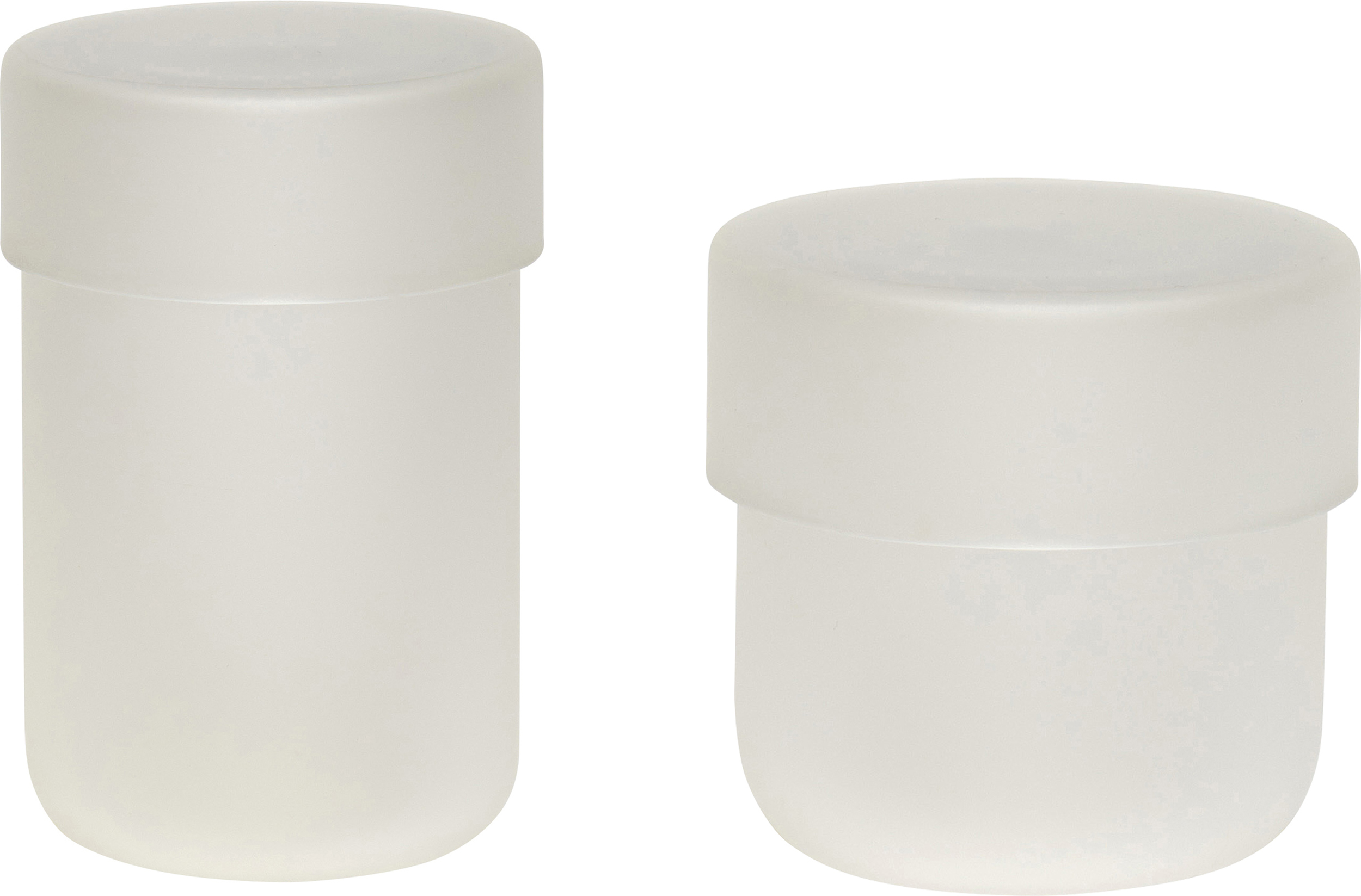 Pojemnik Hübsch tuba oszroniony szklany 2 szt.