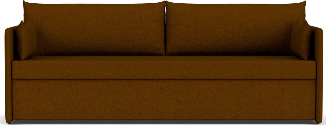 Sofa trzyosobowa Offset ciemnobrązowa rozkładana