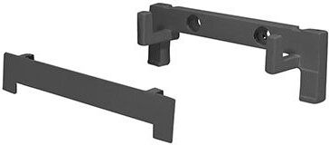 Uchwyt ścienny do lamp Home ciemnoszary 2 el.