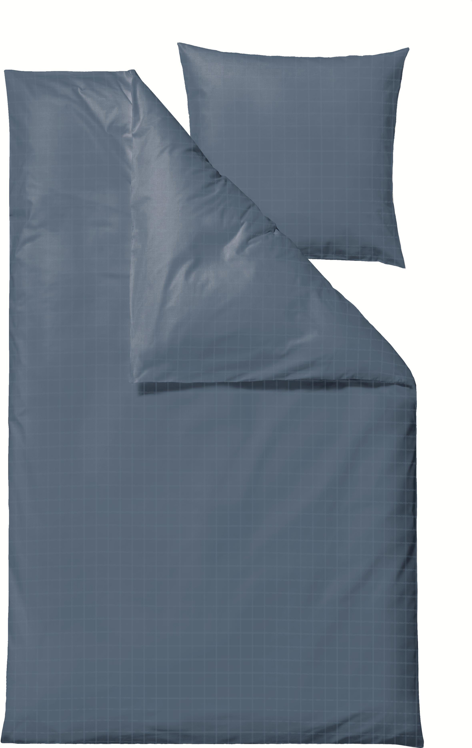 Pościel Clear 200 x 220 cm niebieska z 2 poszewkami na poduszki 60 x 63 cm