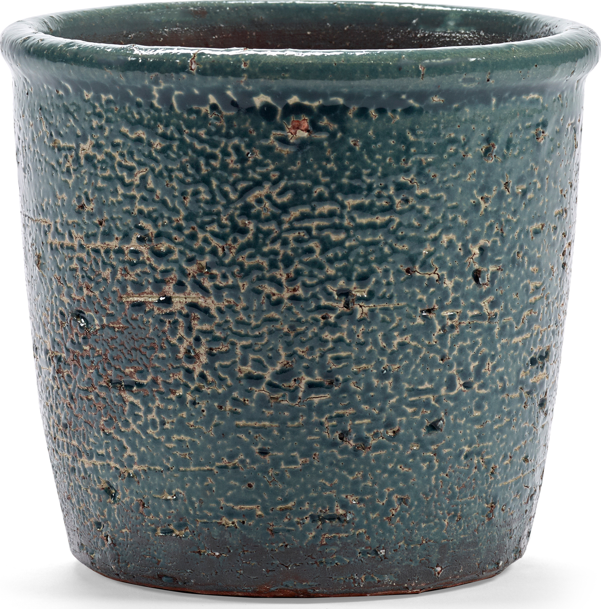 Doniczka Glazed Shades 15 cm niebieska