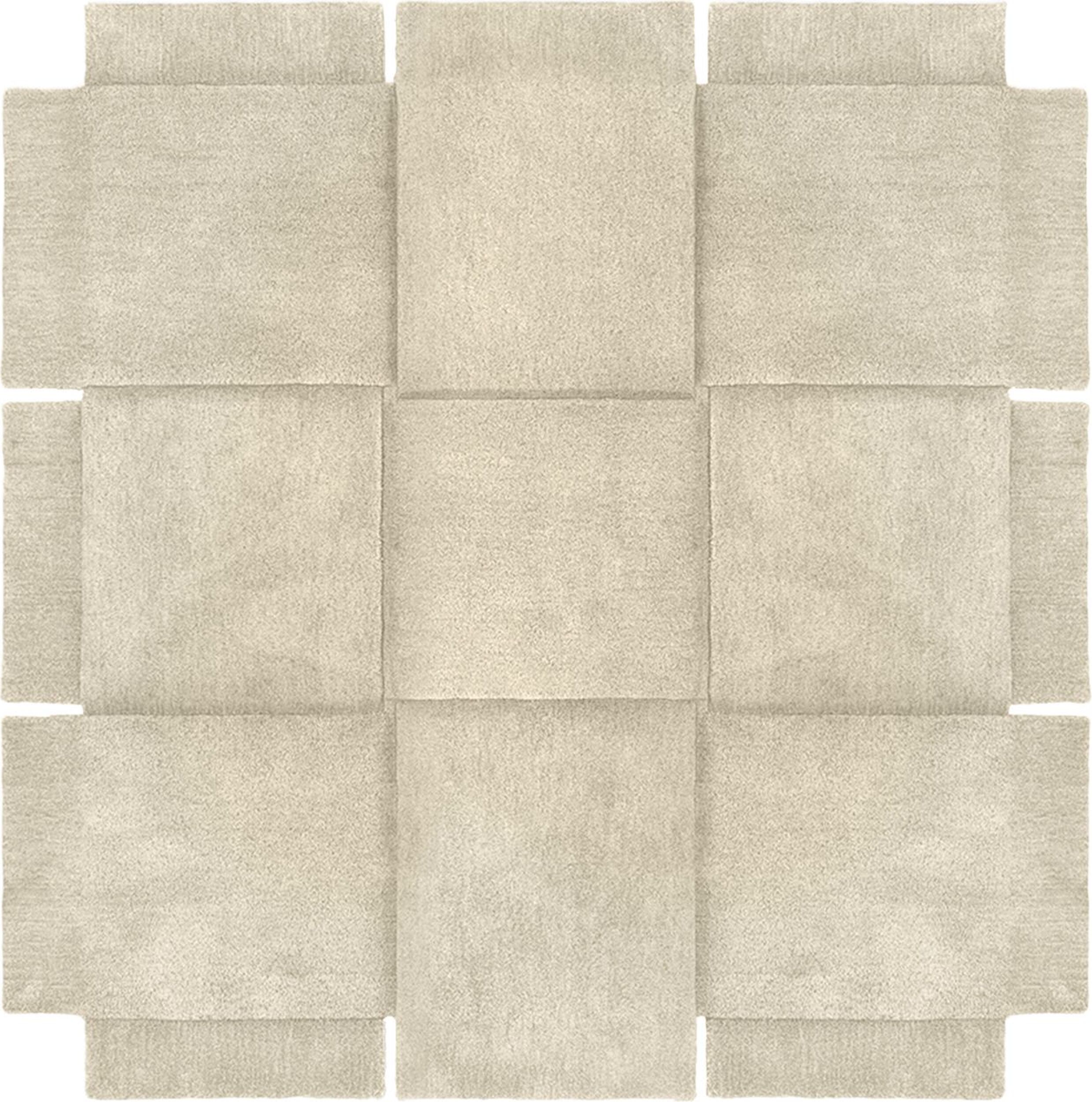 Dywan Basket 180 x 180 cm beżowy