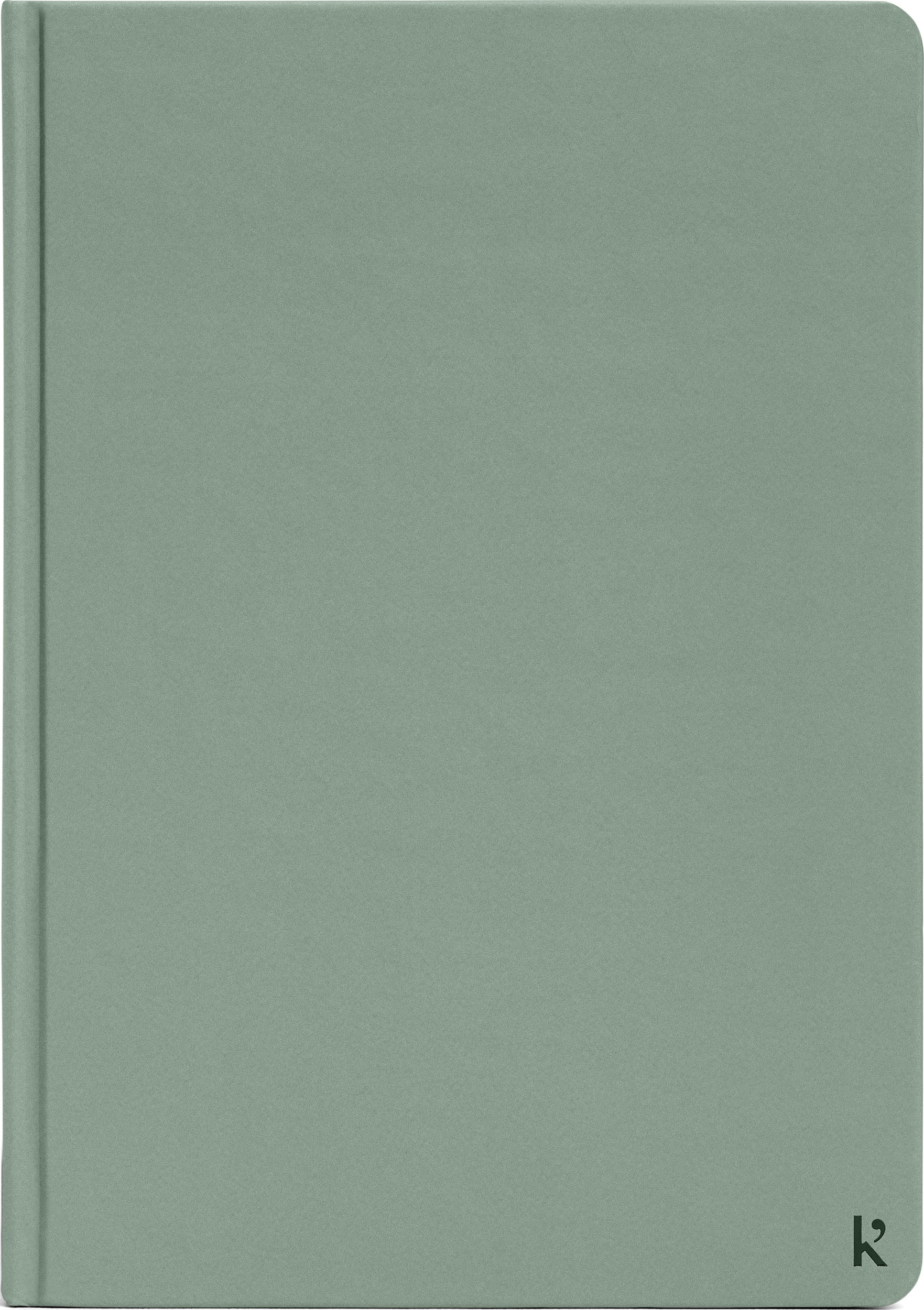 Notes z kamiennego papieru wodoodporny Karst twarda oprawa A5 zieleń eukaliptusowa gładki