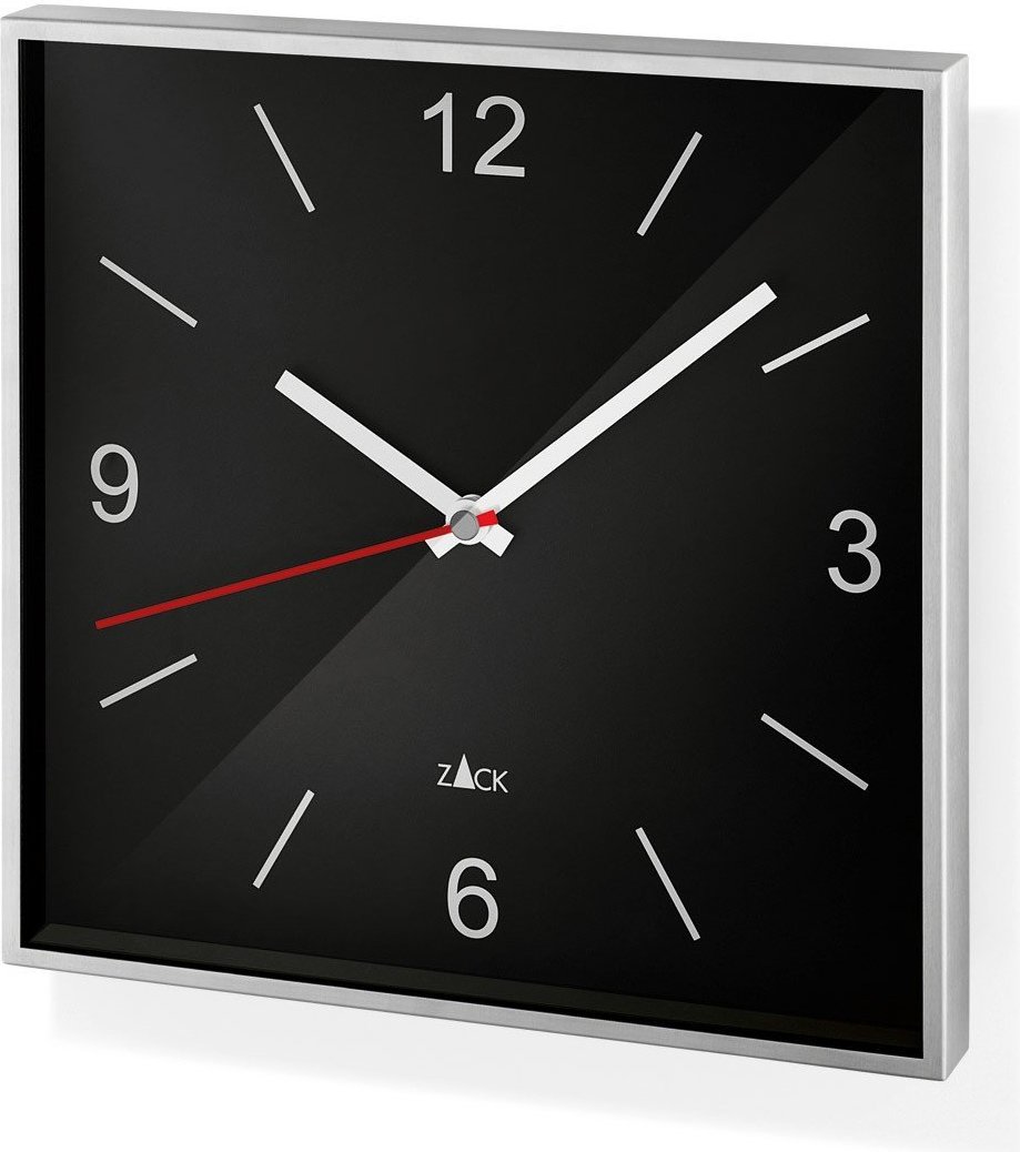 Zegar ścienny Sillar czarny