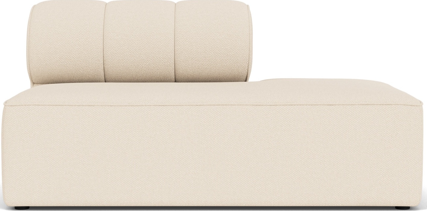 Zakończenie lewostronne sofy modułowej Eave Seamline 86 x 142 cm kremowe