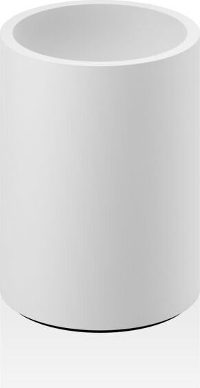 Kubek na szczoteczki do zębów Stone biały mat