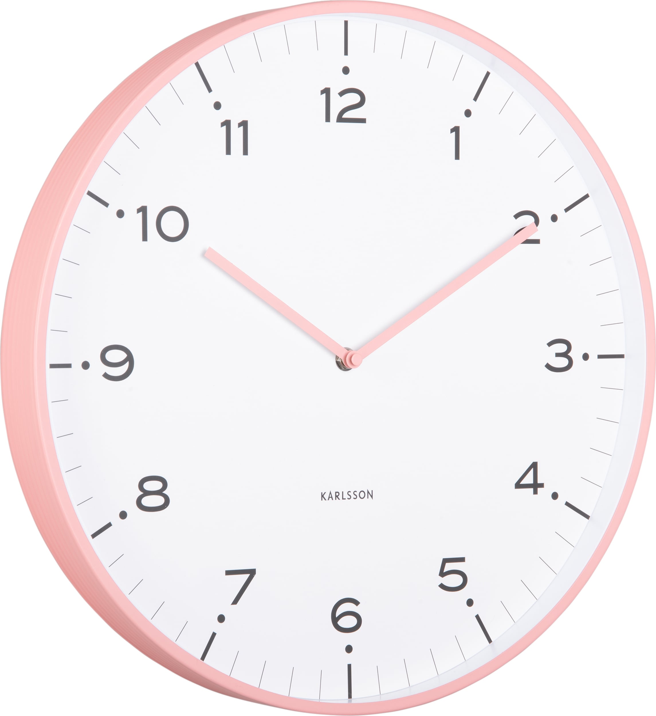 Zegar ścienny Circus Rings pastelowy róż