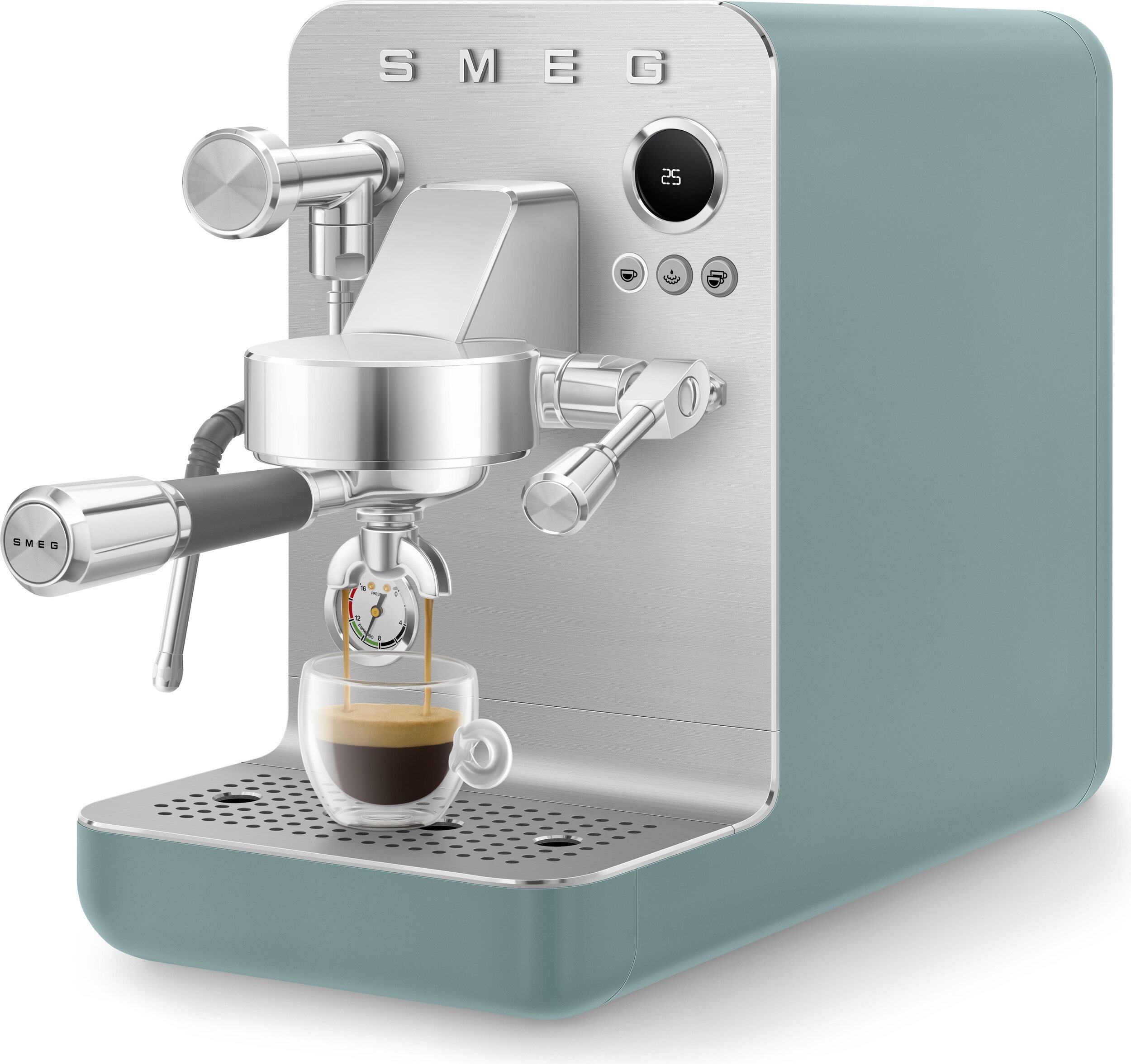 Ekspres kolbowy Smeg szmaragdowy mat