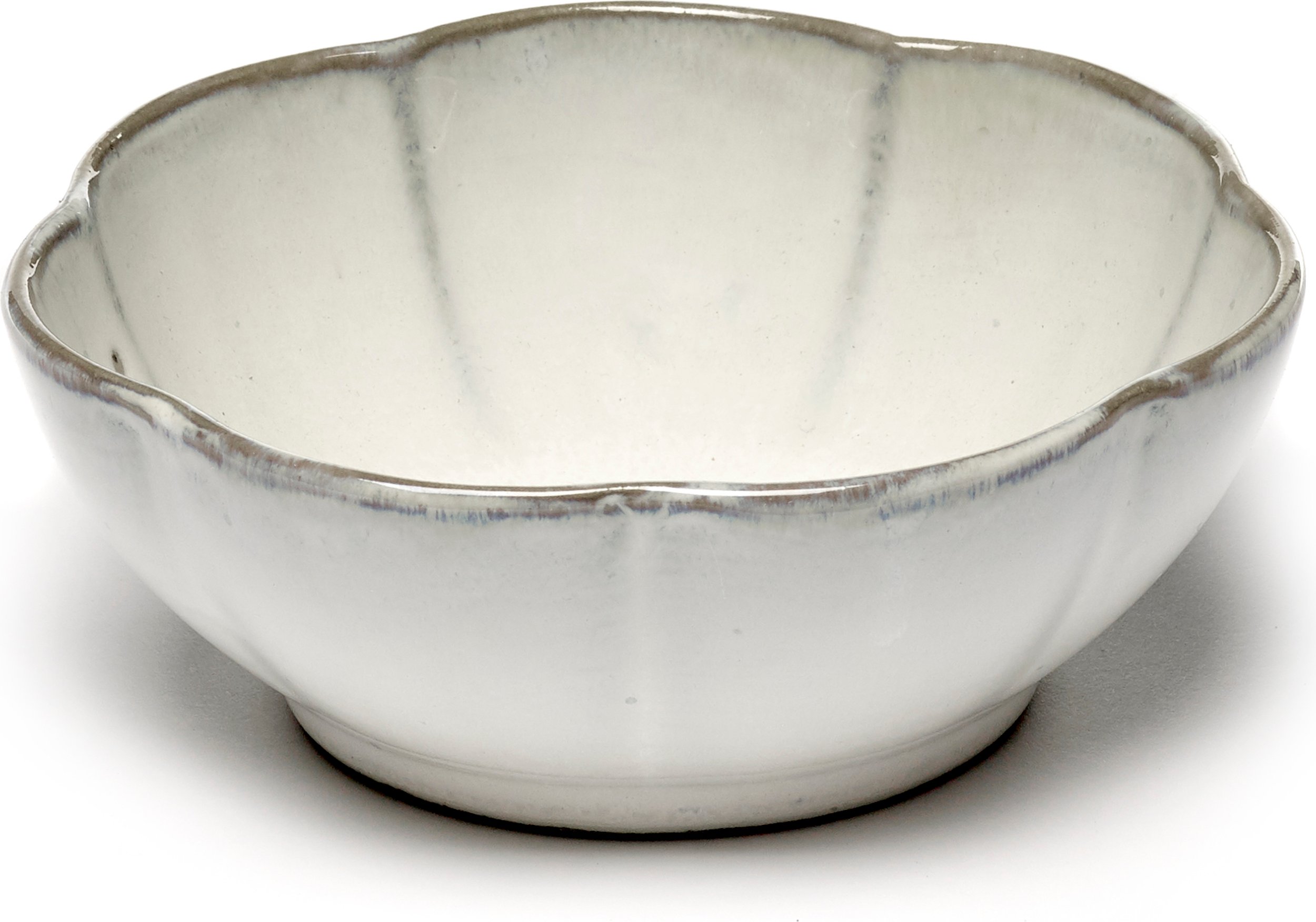 Miska Inku Ribbed 13 cm biała