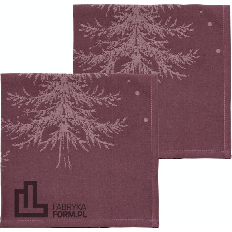 Serwetki Winterland bordowe 2 szt.