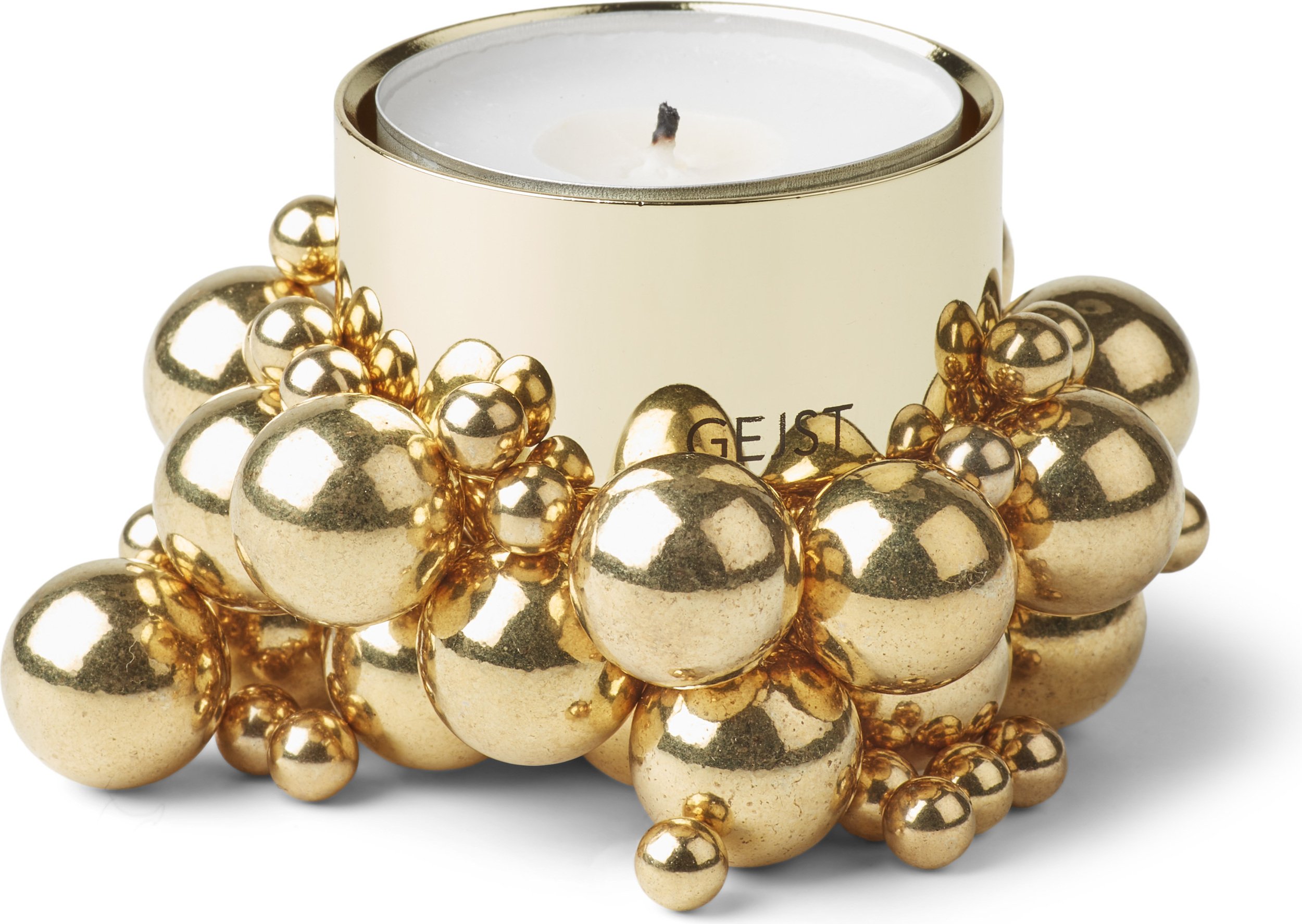 Świecznik na tealighty Molekyl mosiądz magnetyczny