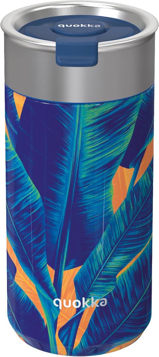 Kubek termiczny Quokka Boost Blue Jungle 400 ml z zaparzaczem