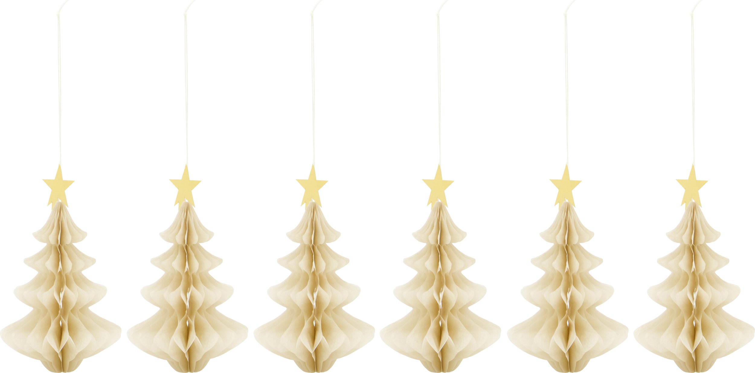 Ozdoby choinkowe HDTree złamana biel 6 szt.