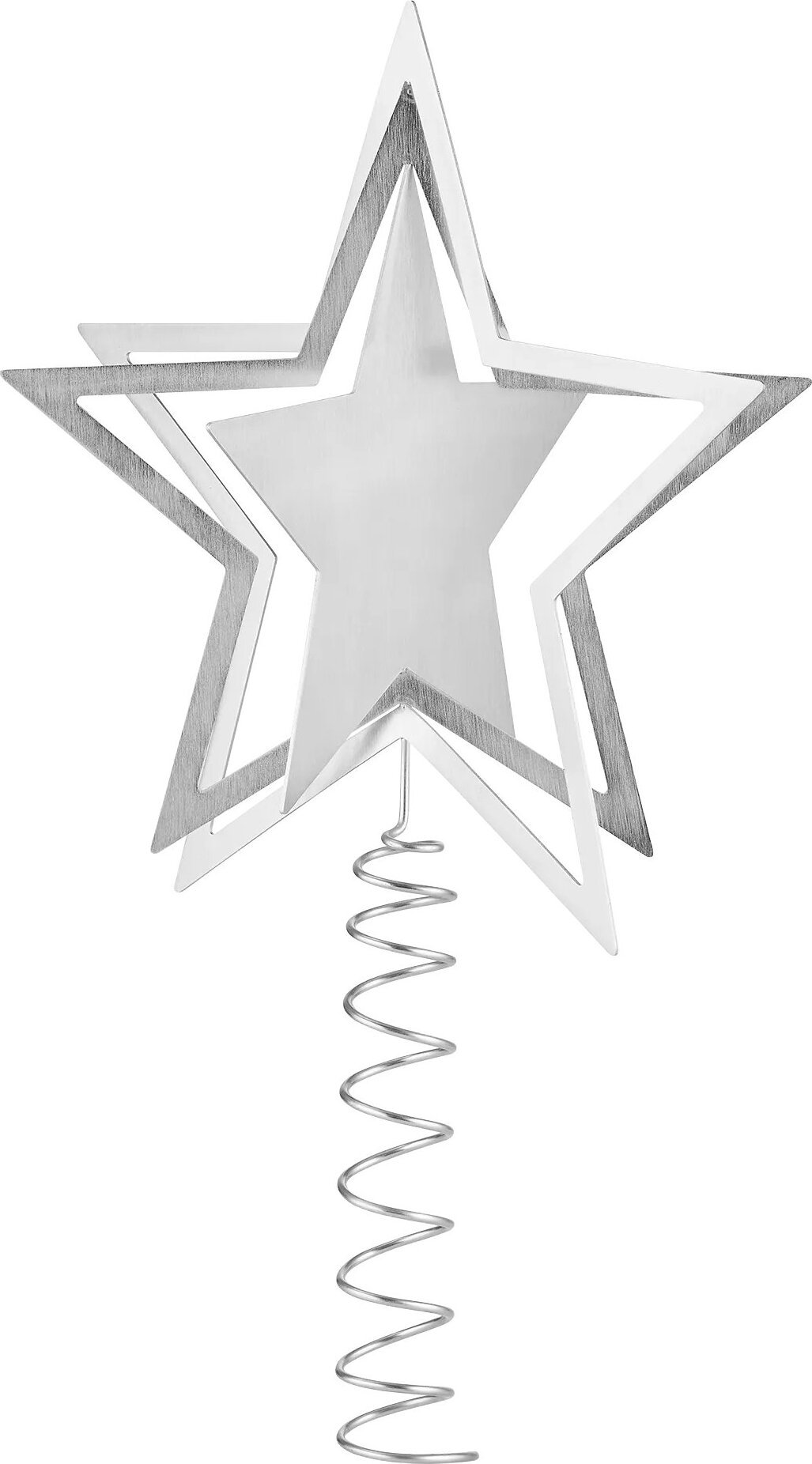 Czubek na choinkę Kitai 29 cm srebrny