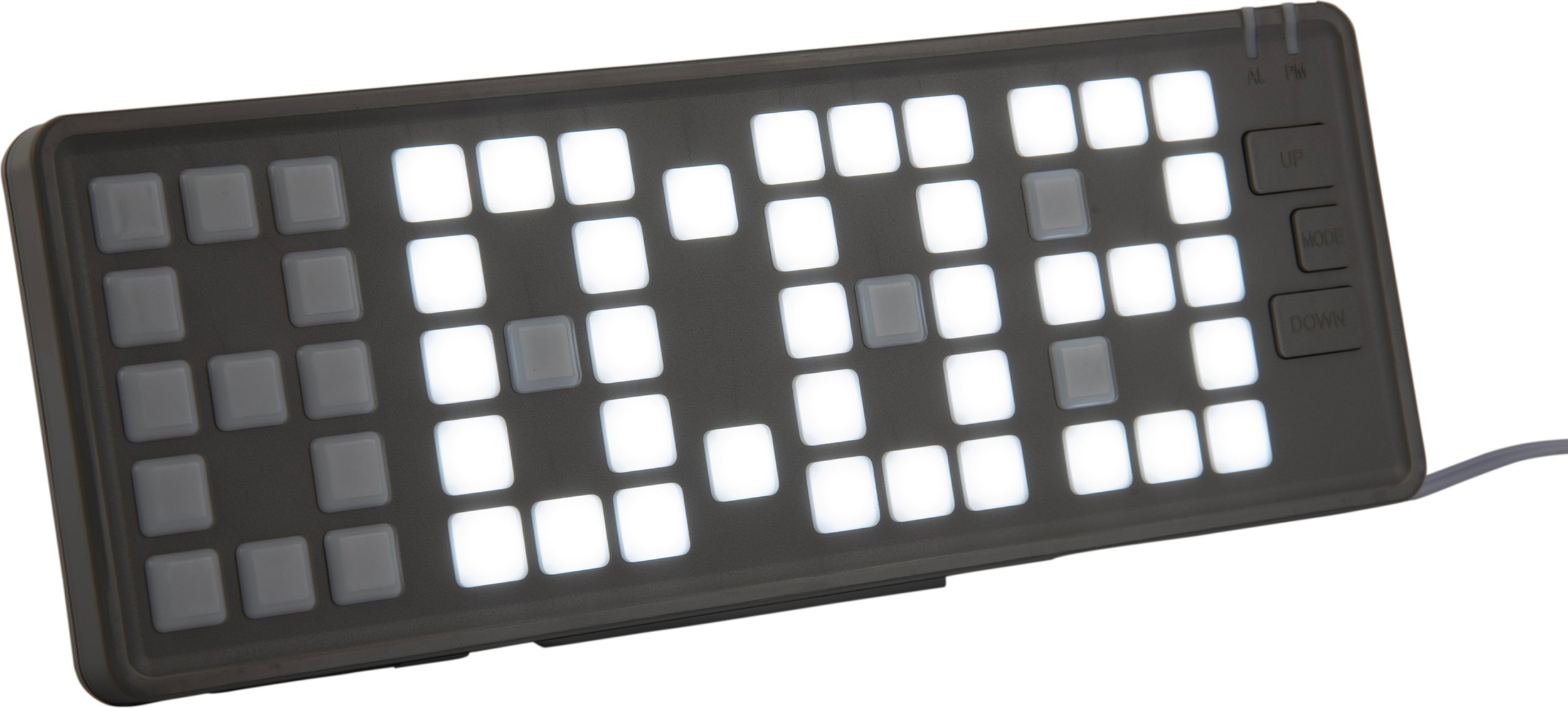 Budzik Keyboard czarny LED