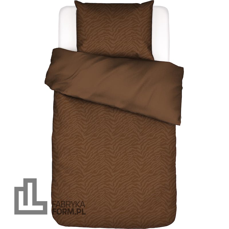 Pościel Belen 140 x 220 cm orzechowa z poszewką na poduszkę 60 x 70 cm