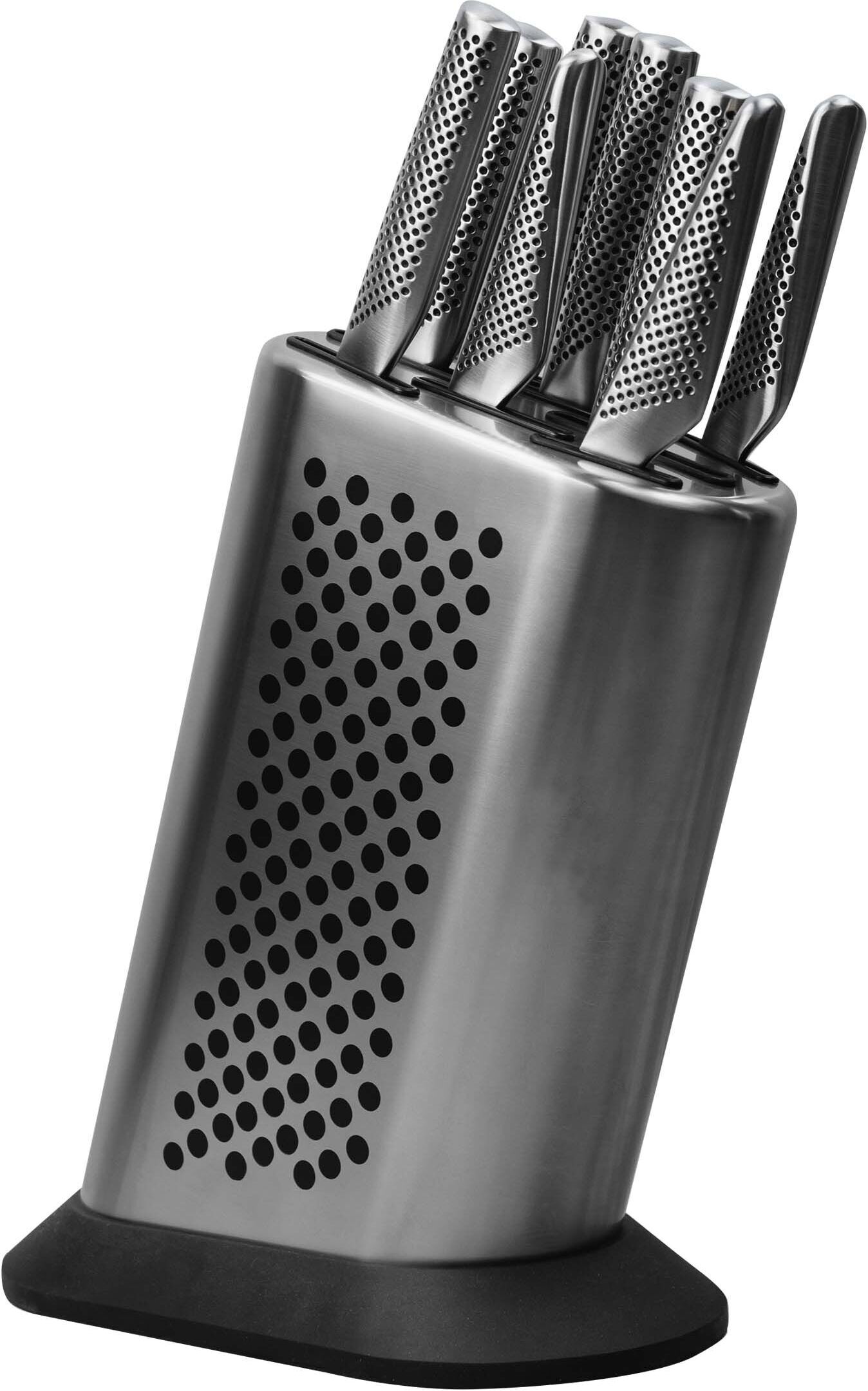 Blok z 8 nożami Global w kropki