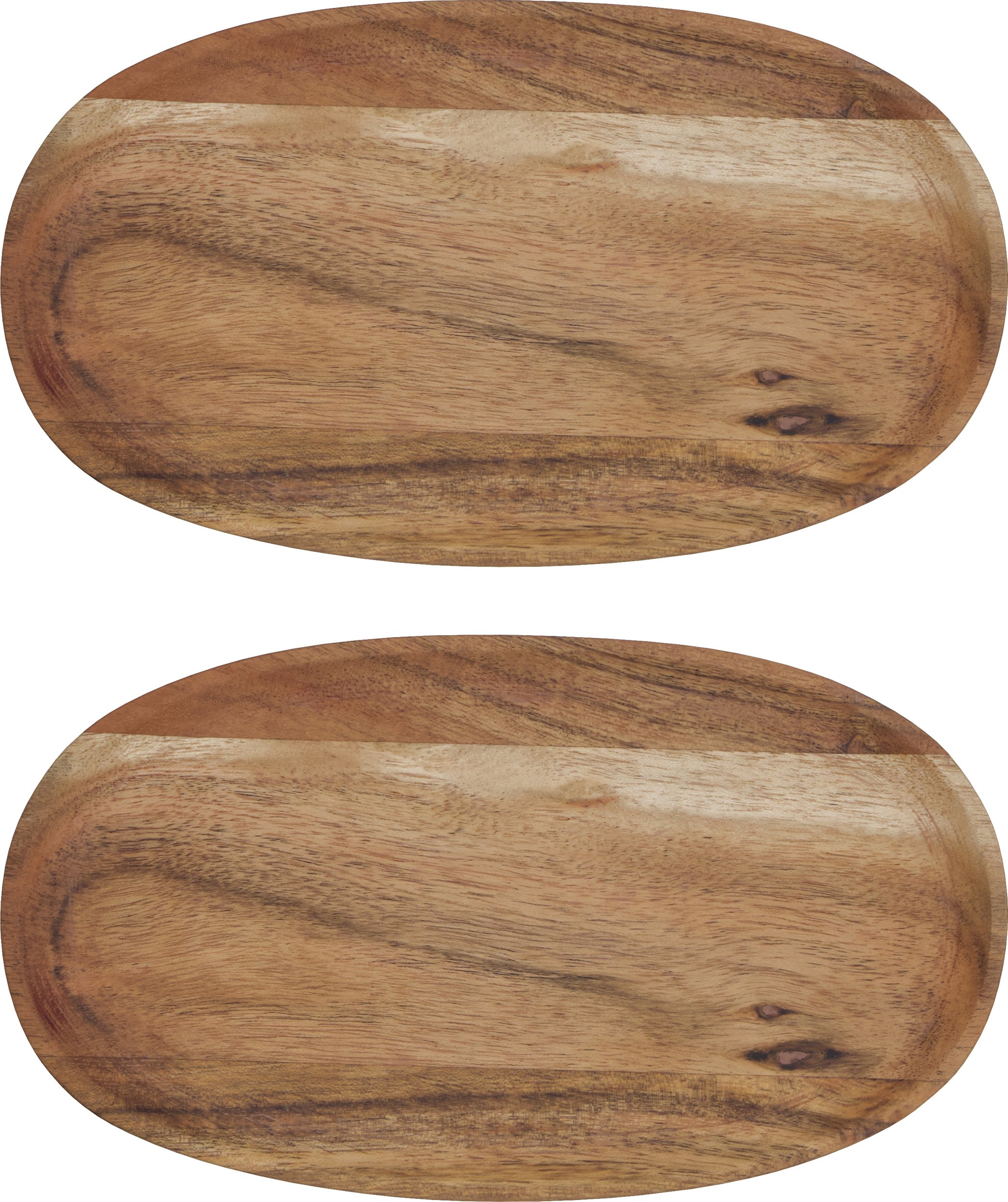 Tace do serwowania House Doctor 22,5 cm drewniane 2 szt.