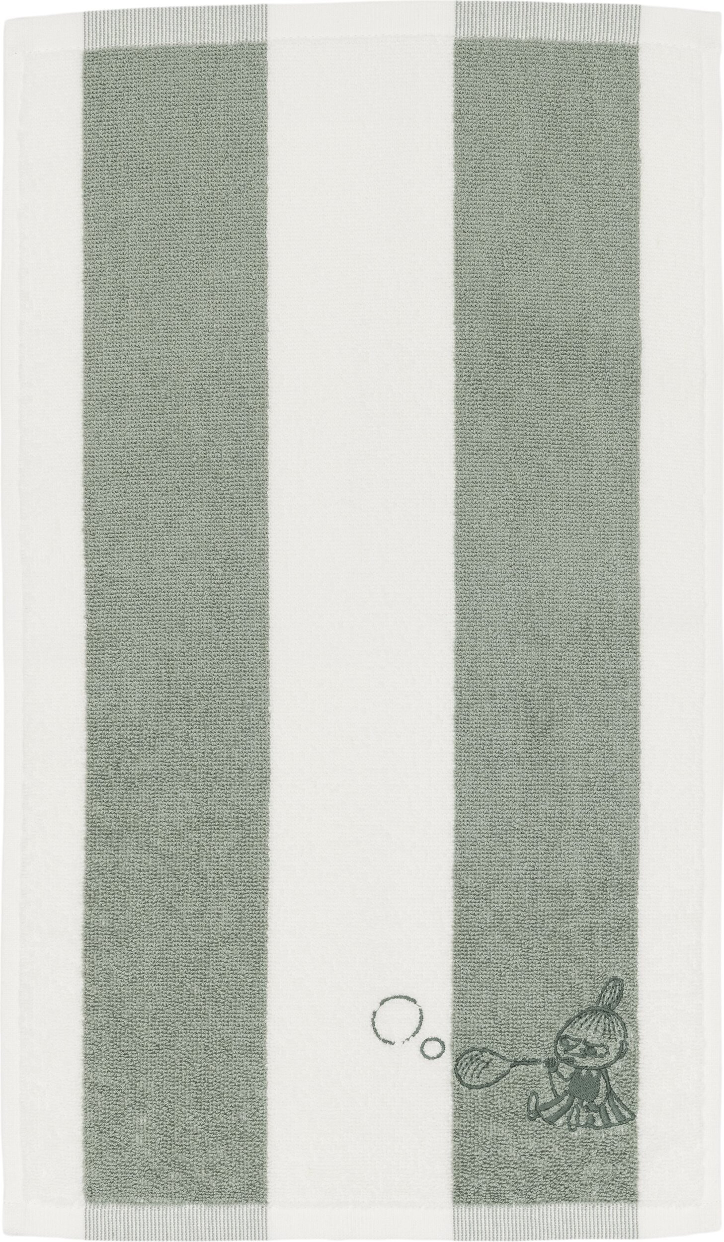 Ręcznik Arabia Finland Stripes Muminki Mała Mi 30 x 50 cm zielony