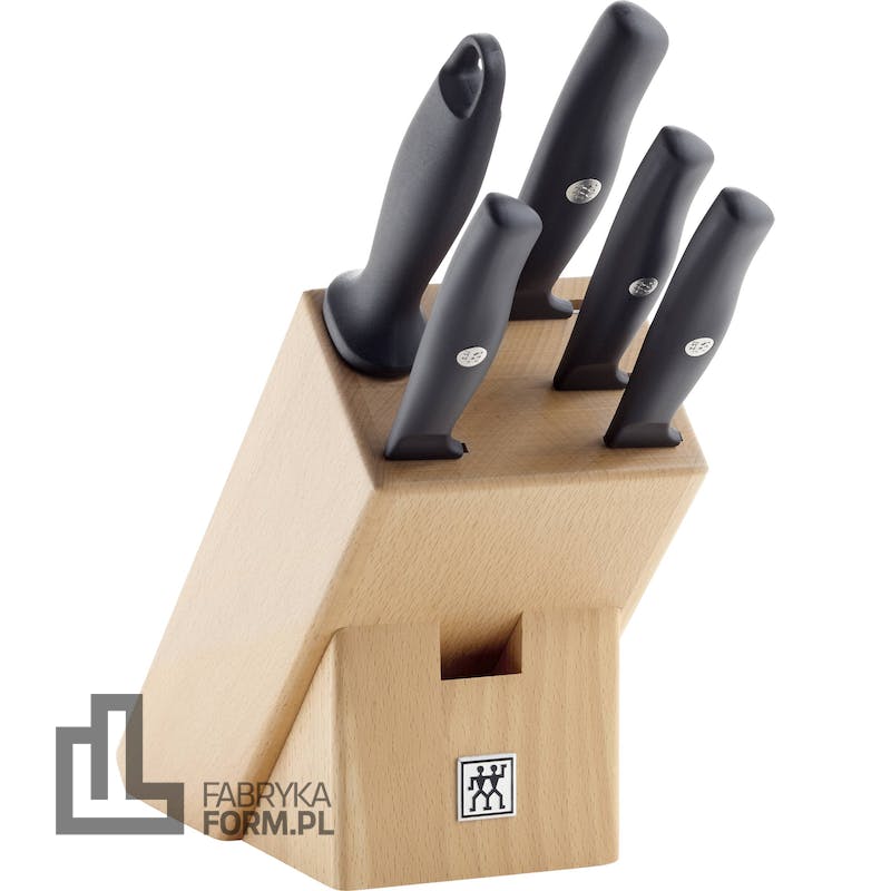 Blok z 4 nożami i ostrzałką Life