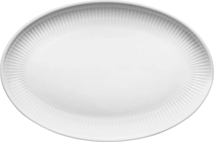 Talerz Legio Nova owalny 24,5 cm biały