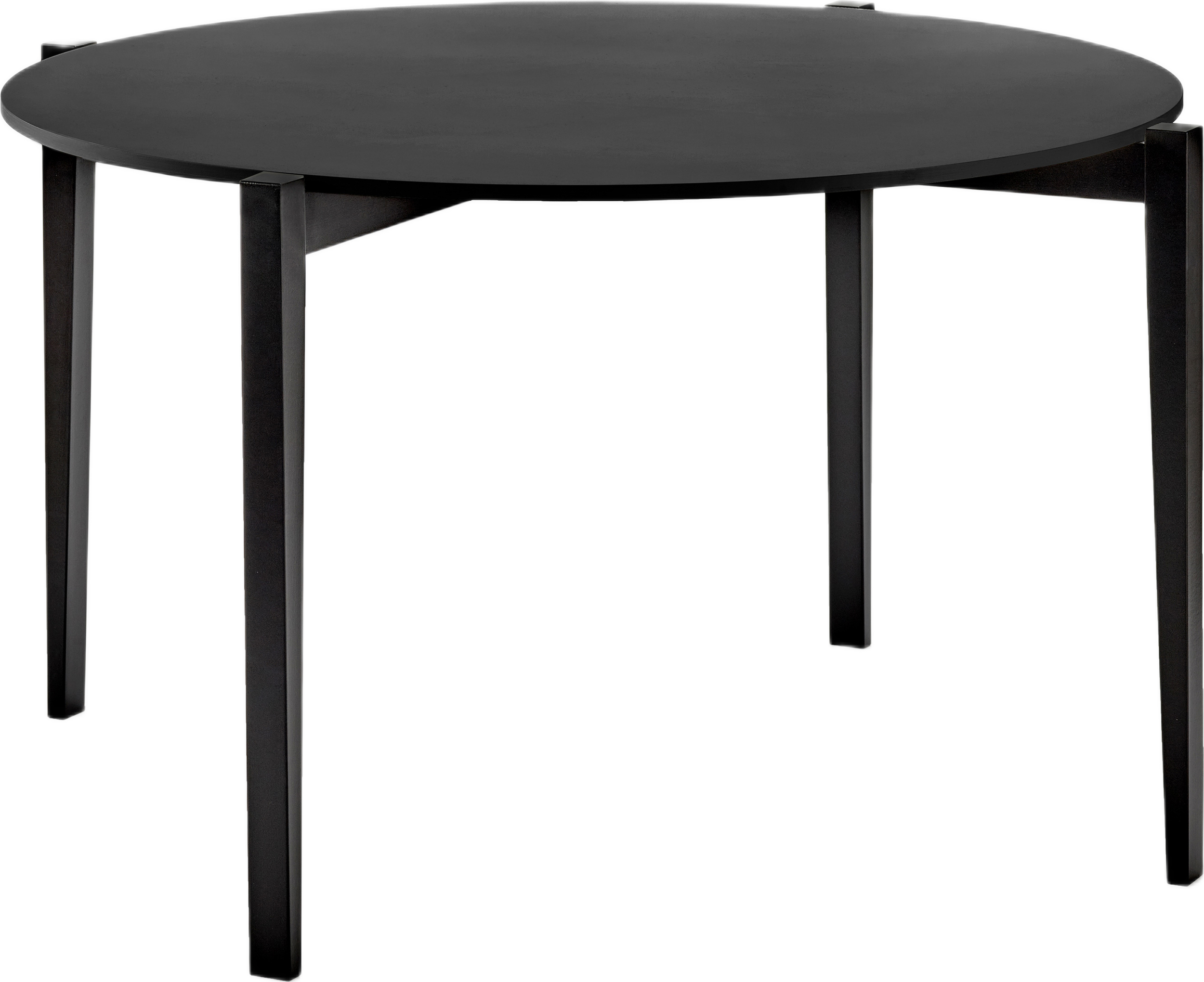 Stół Elois 122 cm czarny drewno bukowe