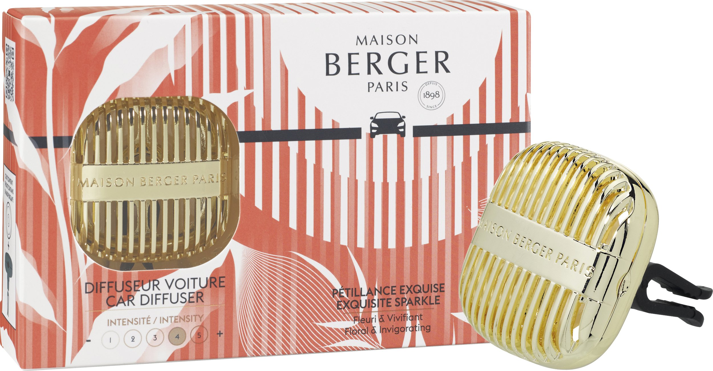 Dyfuzor zapachowy do samochodu Cannelo złoty z zapachem Exquisite Sparkle