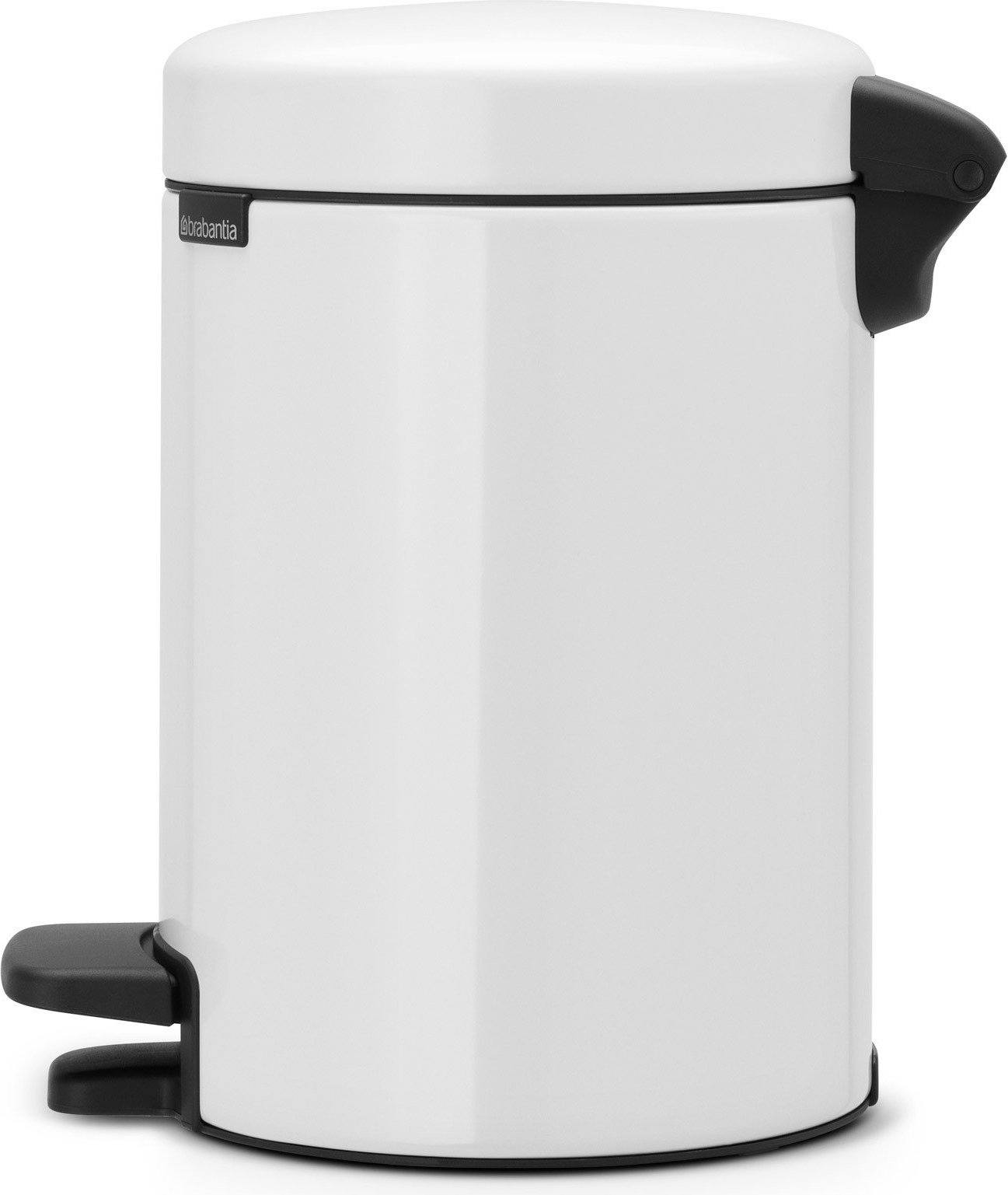 Kosz na śmieci pedałowy NewIcon 3l biały