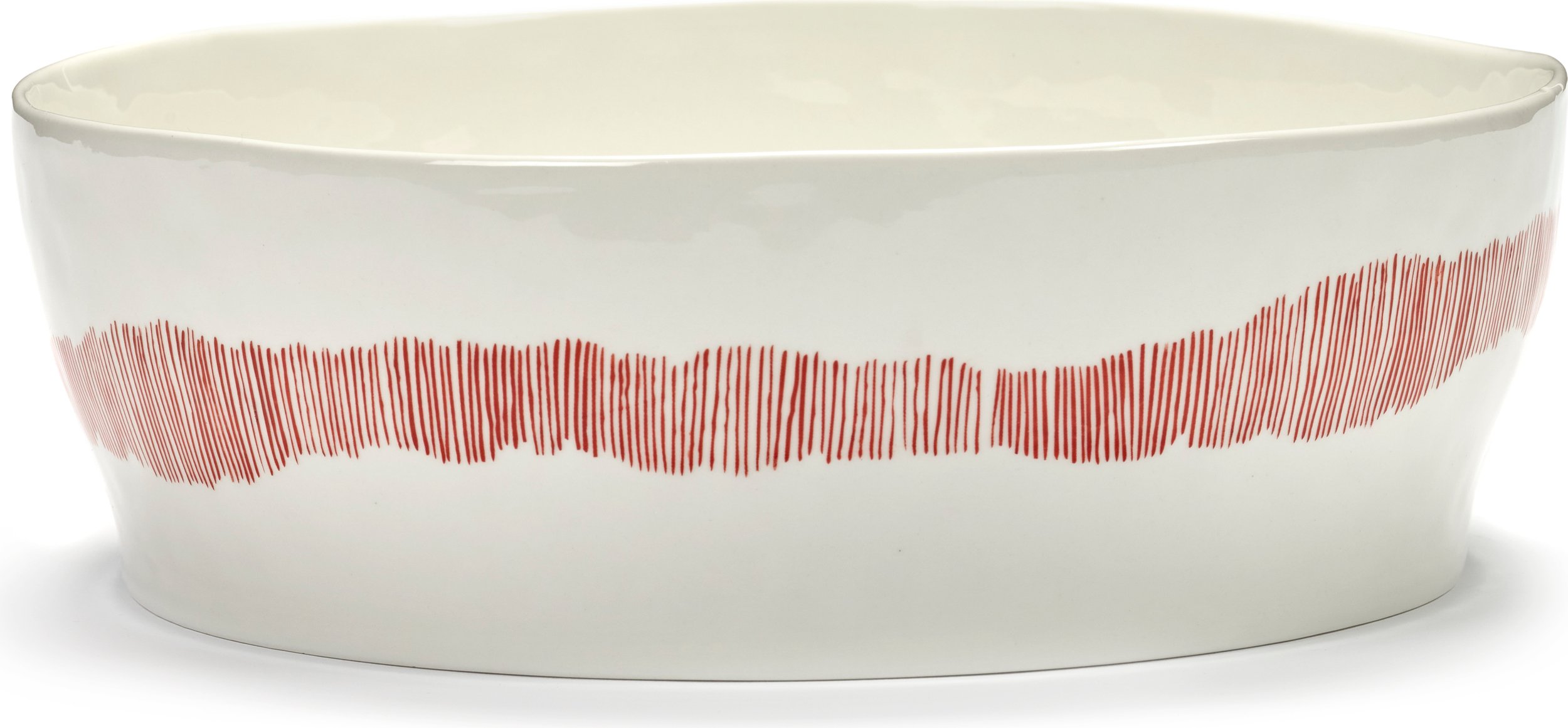 Misa na sałatkę Feast 28,5 cm biało-czerwona