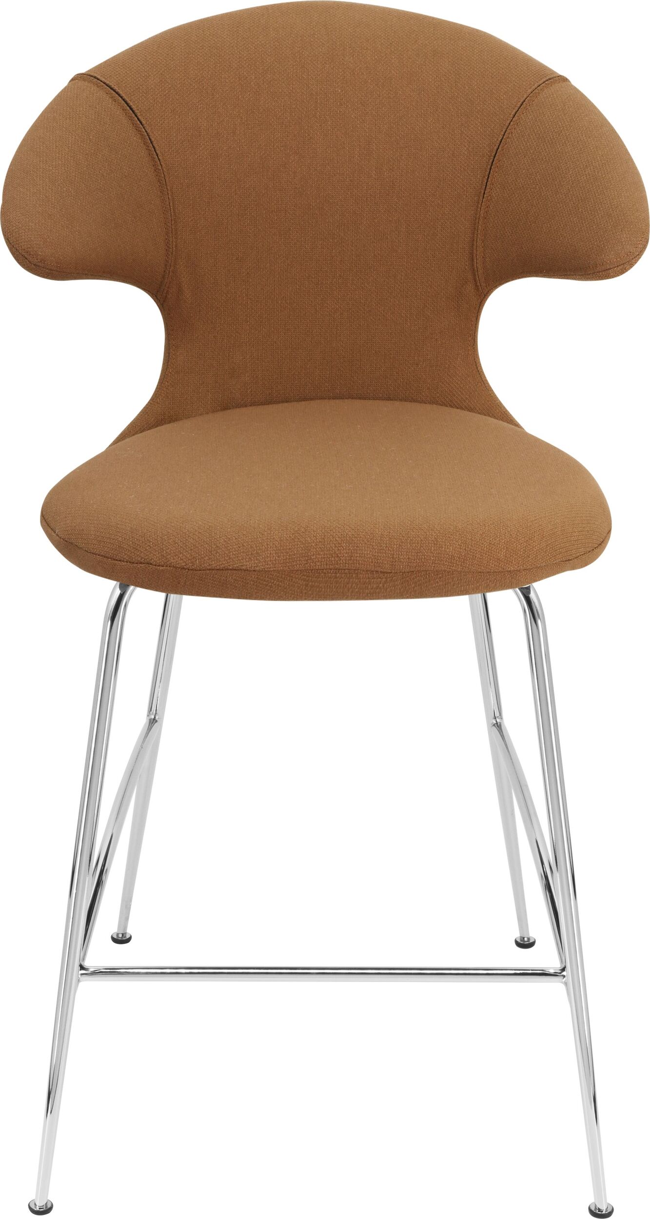 Krzesło Time Flies 102 cm karmelowe na chromowanych nogach