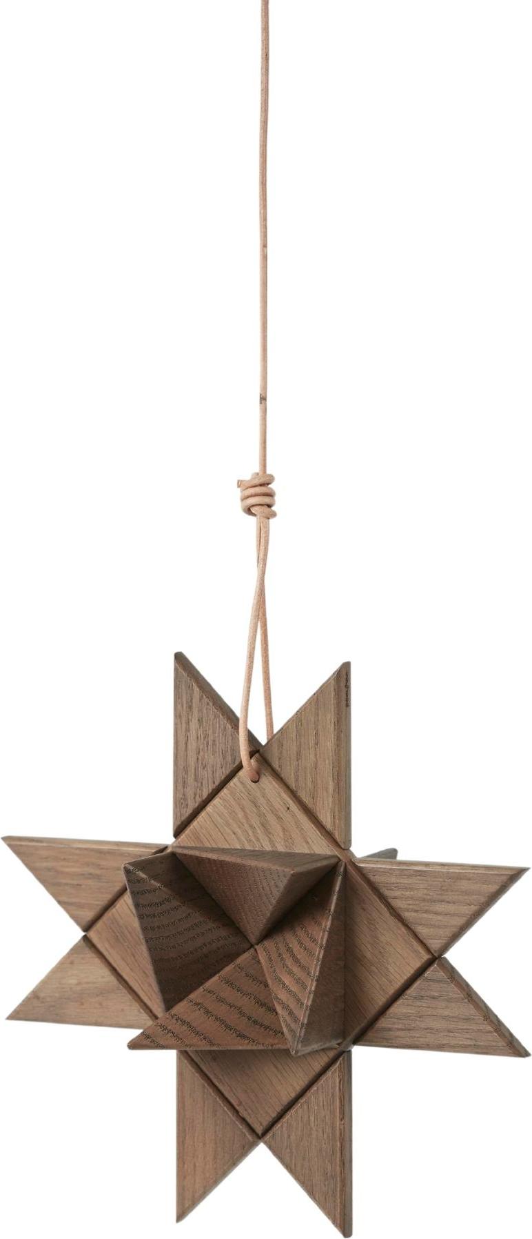 Dekoracja wisząca Fröbel Star ciemny dąb