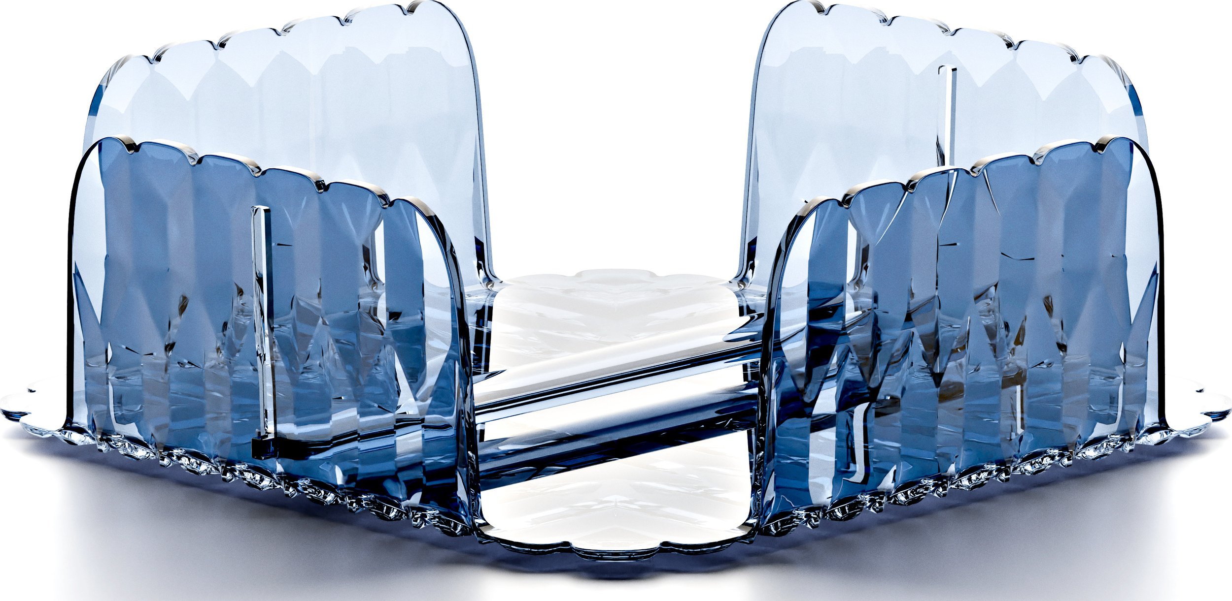 Serwetnik Vanity 20 x 20 cm ciemnoniebieski