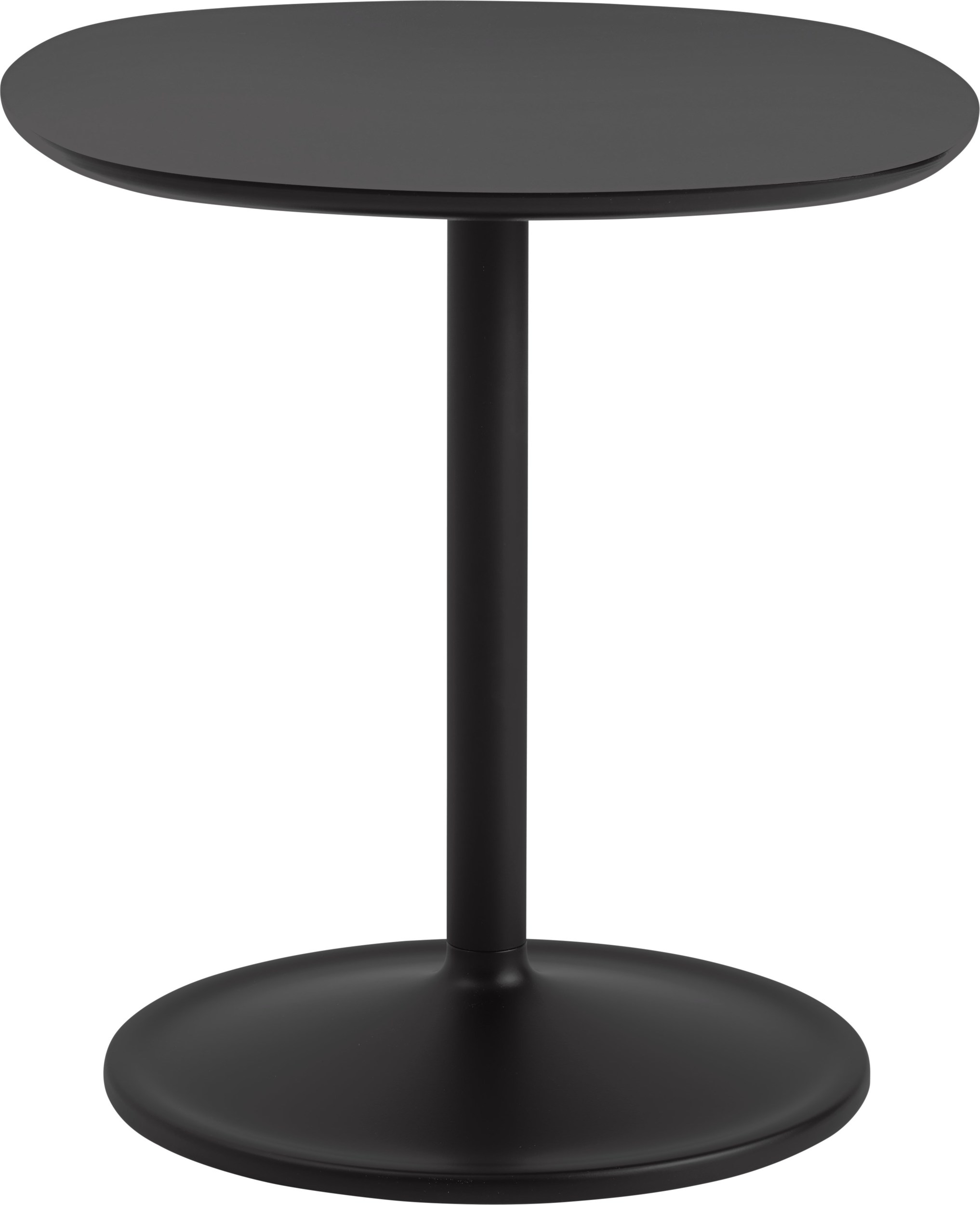 Stolik boczny Soft 45 x 48 cm czarny laminowany